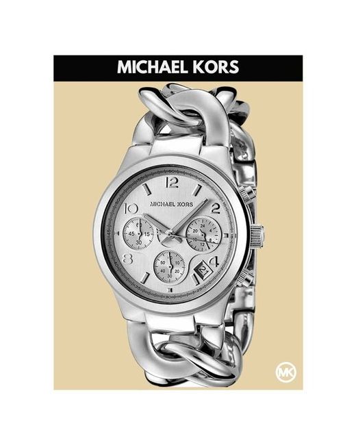Michael Kors Наручные часы серебро на браслете серебряный