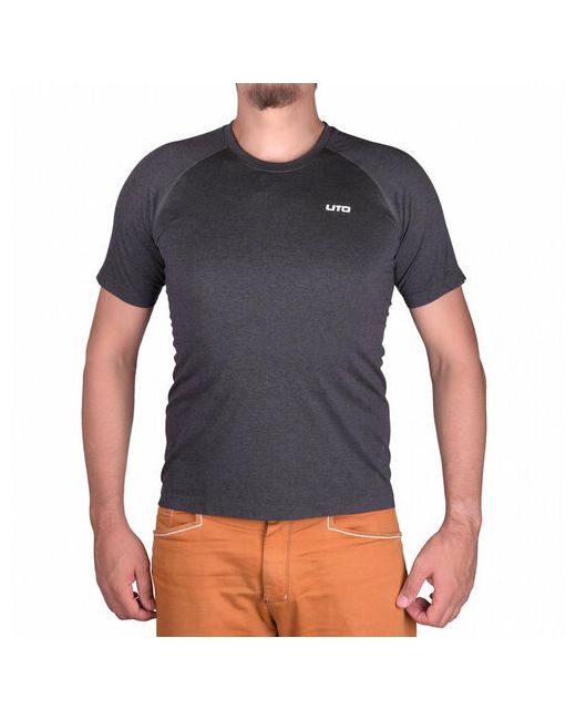 Uto Термобелье футболка быстросохнущее плоские швы влагоотводящий материал воздухопроницаемое размер черный