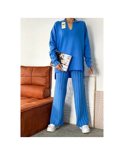 Comfort Hoodies Костюм джемпер и брюки классический стиль свободный силуэт трикотажный размер 42-48