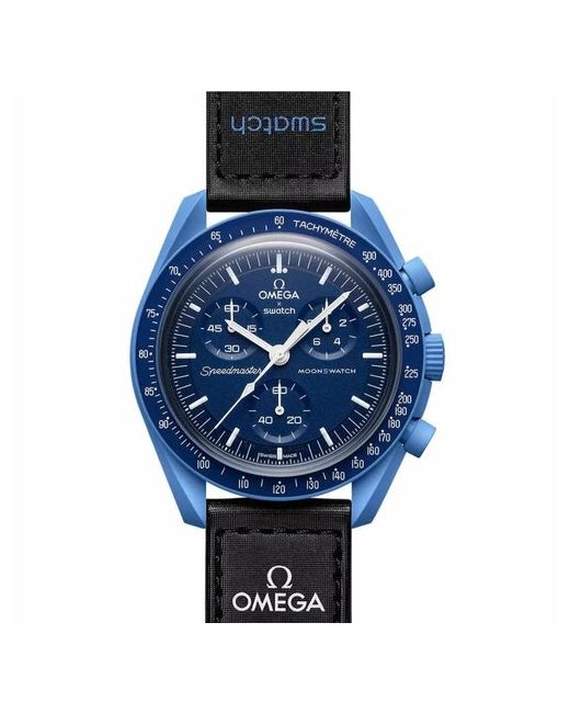 Omega x Swatch Наручные часы swatch Mission to Neptune SO33M100 оригинал обхват кисти до 190-200 мм