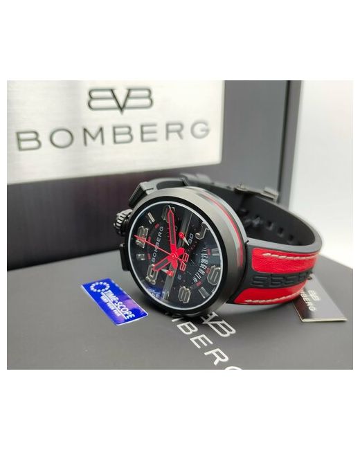 Bomberg Наручные часы Часы наручные 1968 RS45CHPBA.22.3. Кварцевый хронограф. для производства Швейцарии черный красный
