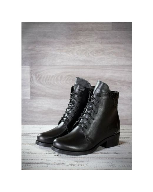 Kroitor M shoes Ботинки Б8-02-558/черный39 демисезонныенатуральная кожа полнота G размер