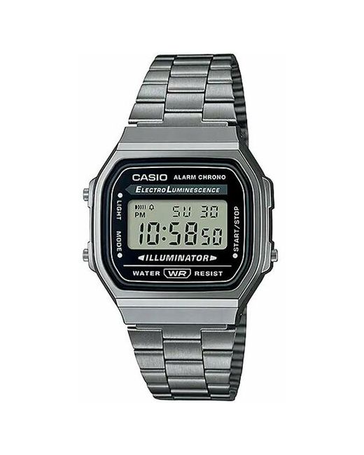 Casio Наручные часы General A168WGG-1A серый серебряный
