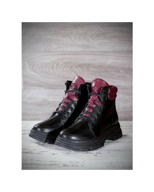 Kroitor M shoes Ботинки Б8-02-575/черный41 демисезонныенатуральная кожа полнота G размер