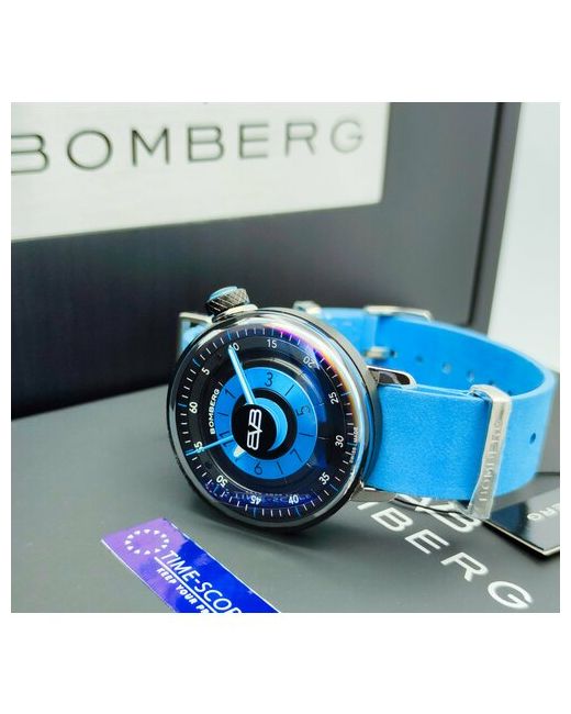 Bomberg Наручные часы Часы наручные BB-01 CT38H3PBA.06-1.9. Кварцевые для производства Швейцарии синий черный