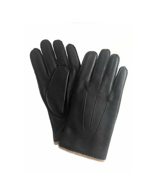 Nice Ton Демисезонные для подростков кожаные перчатки на шерстяной трикотажной подкладке S2010 Размер 8