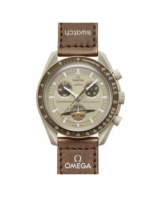 Swatch Наручные часы Omega x Mission to Saturn SO33T100 оригинал серый