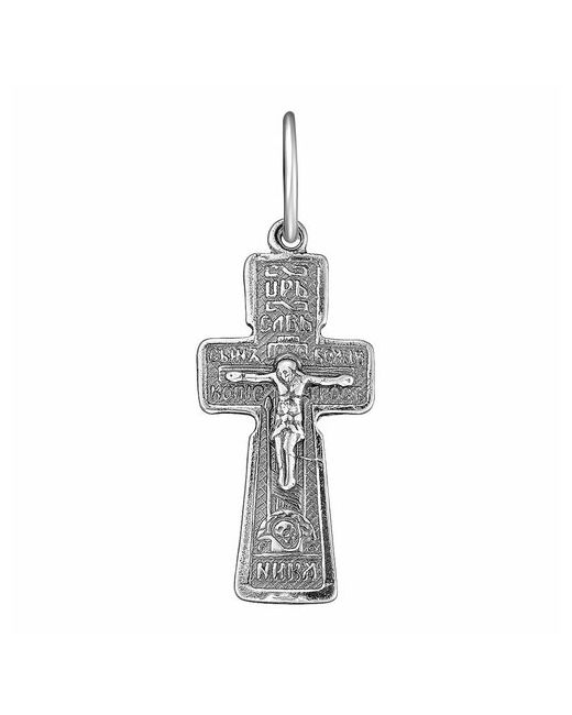 Ювелирочка Подвеска крест из серебра 925 освящено