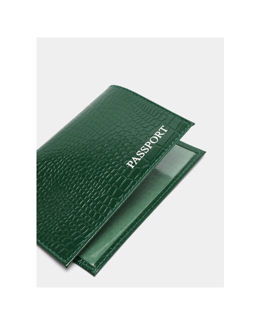 Nakona Обложка для паспорта лакированная зеленый