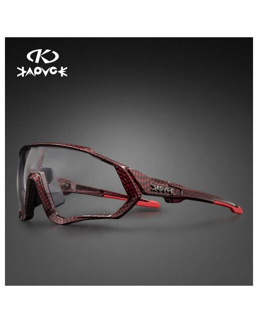 Kapvoe Солнцезащитные очки спортивные фотохромные красный