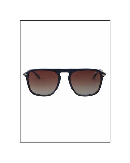 New Balance Солнцезащитные очки прямоугольные спортивные поляризационные градиентные для синий