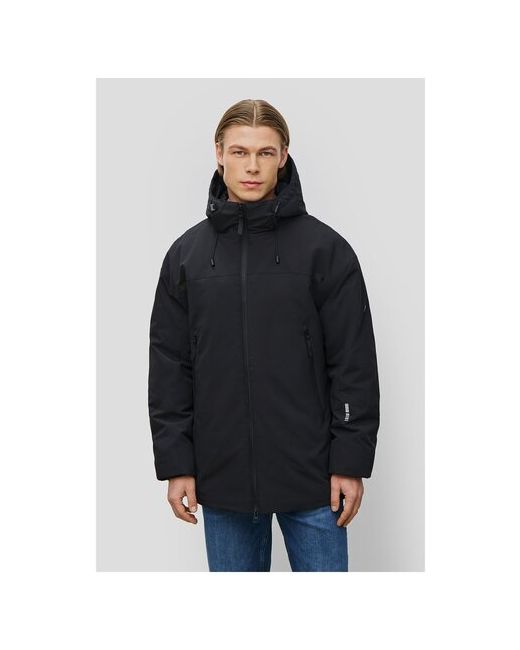 Baon куртка демисезон/лето силуэт прямой дополнительная вентиляция утепленная водонепроницаемая карманы быстросохнущая несъемный капюшон манжеты размер 50 черный