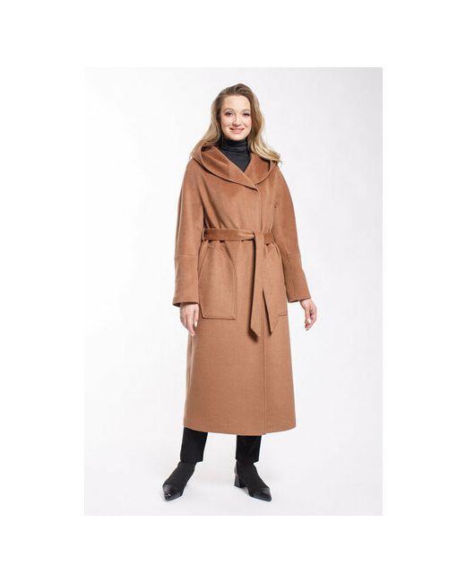 Modetta_style Пальто демисезонное шерсть силуэт прямой удлиненное размер 50