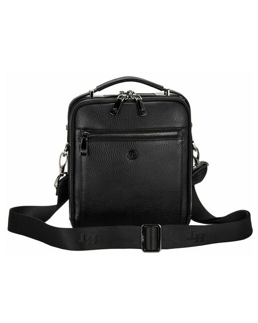 Hht Сумка барсетка сумка-барсетка 3128 повседневная внутренний карман регулируемый ремень ручная работа черный