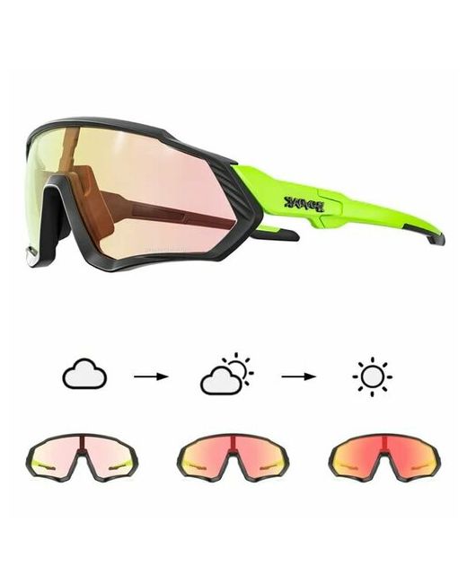 Kapvoe Солнцезащитные очки спортивные фотохромные черный