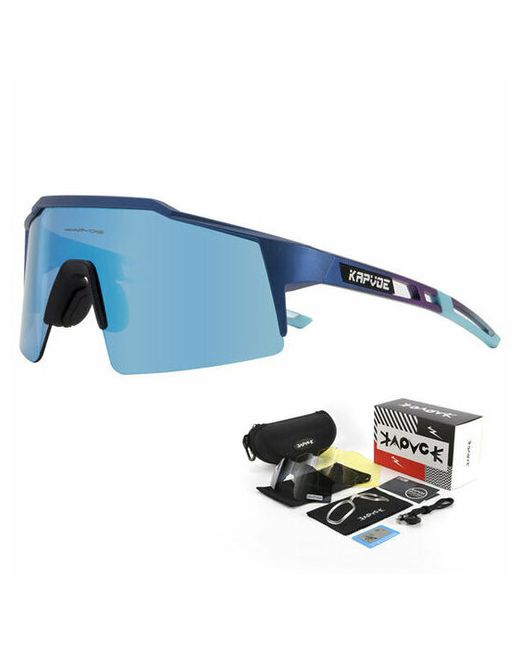 Kapvoe Солнцезащитные очки сменные линзы спортивные поляризационные голубой