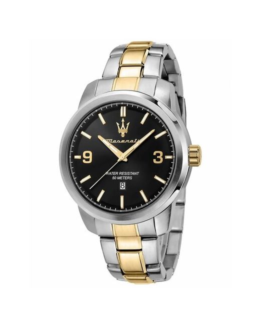 Maserati Наручные часы Мужские наручные R8853121009 с гарантией черный серебряный