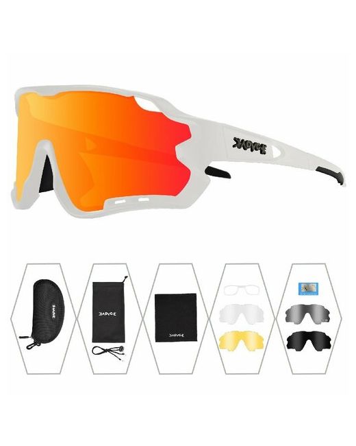 Kapvoe Солнцезащитные очки спортивные сменные линзы поляризационные
