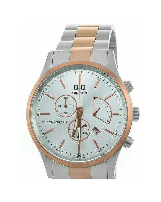 Q&Q Наручные часы Часы QQ C24A-007PY серебряный