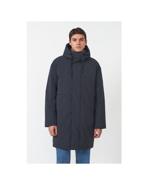 Baon куртка демисезон/зима силуэт прямой утепленная капюшон внутренний карман карманы манжеты водонепроницаемая размер черный