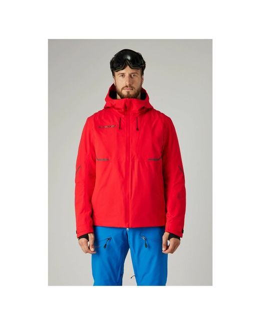Stayer Куртка средней длины силуэт прямой карманы карман для ски-пасса несъемный капюшон размер 50/180