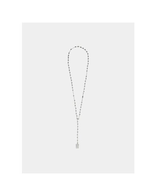 1017 ALYX 9SM Ожерелье Rosary Charm Necklace серебряный