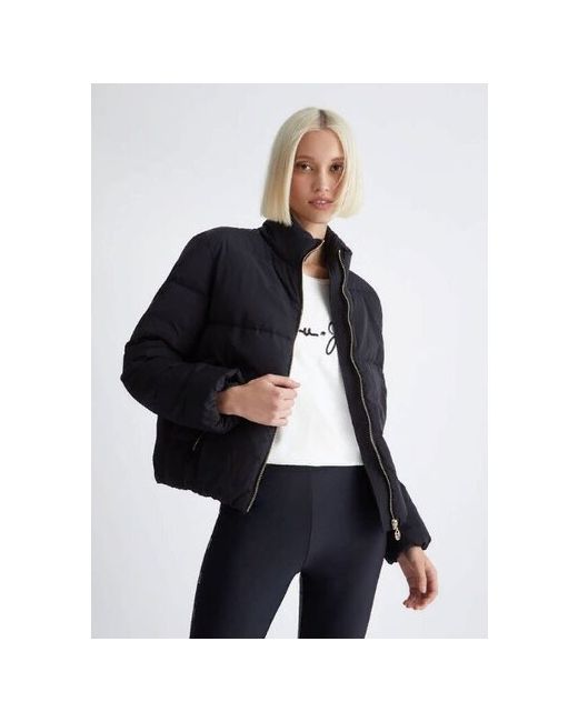 Liu •Jo куртка демисезонная средней длины силуэт свободный карманы манжеты без капюшона размер