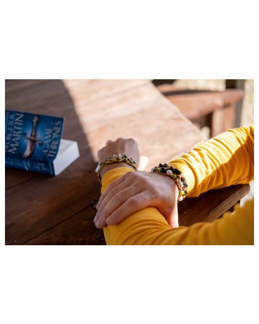 Magical Bracelets Мощный комплект из трех браслетов шамбала яшмы рун Одал Джера Йо бусины дзи знак зодиака рак размер 19-22 см