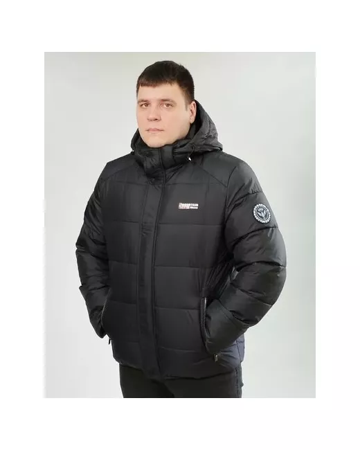 Zaka куртка зимняя силуэт прилегающий ветрозащитная утепленная герметичные швы ультралегкая подкладка манжеты мембранная карманы регулируемые капюшон съемный водонепроницаемая внутренний карман воздухопроницаемая размер 64
