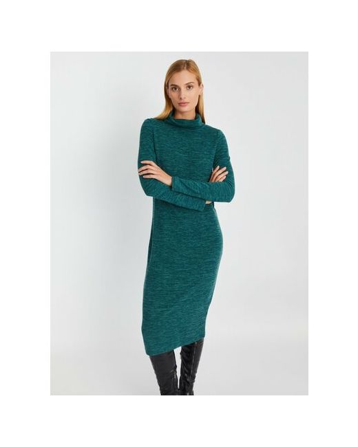 Zolla Платье-свитер миди размер зеленый