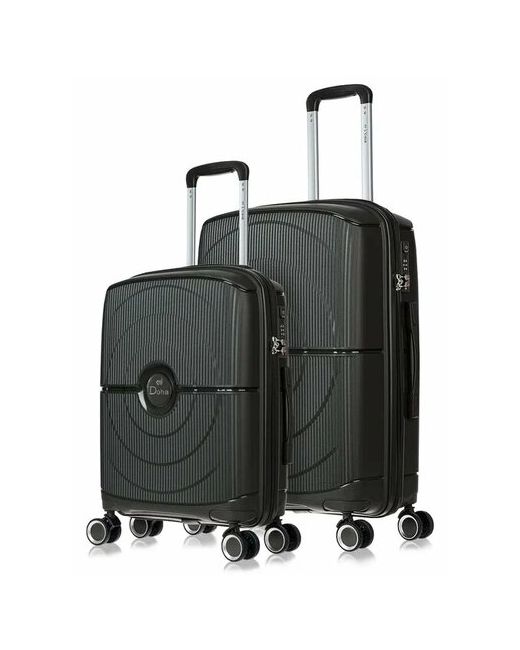 L'Case Комплект чемоданов Doha 2 шт. водонепроницаемый 74.3 л размер
