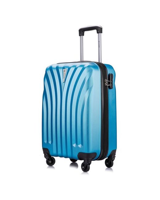 Lacase Умный чемодан пластик ABS-пластик рифленая поверхность водонепроницаемый износостойкий 45 л размер синий