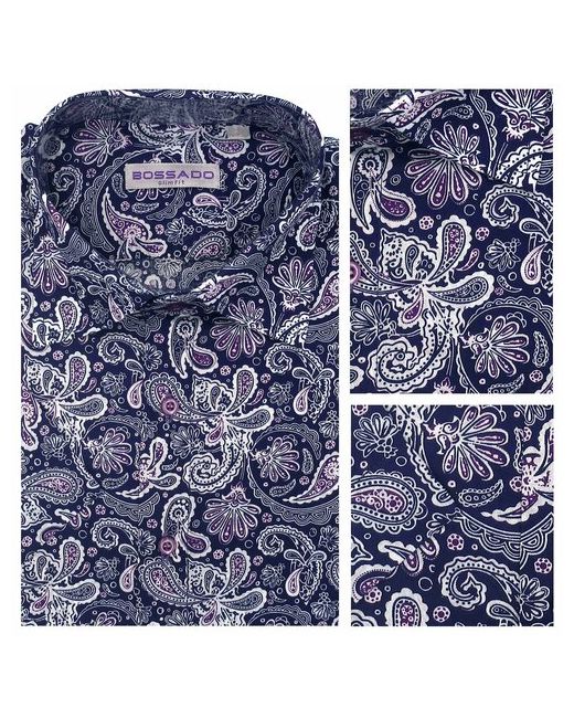 Bossado Рубашка размер L фиолетовый