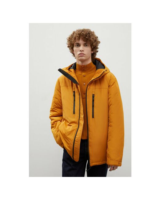 Finn Flare куртка демисезонная оверсайз утепленная карманы несъемный капюшон водонепроницаемая размер