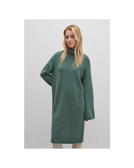 Finn Flare Платье повседневное вязаное размер зеленый
