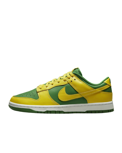 Nike Кроссовки демисезонные натуральная кожа размер 9.5 зеленый желтый