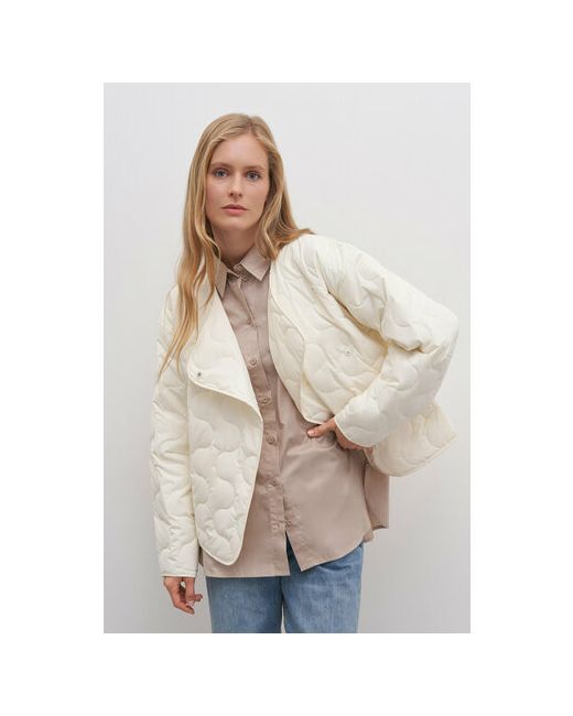 Finn Flare куртка демисезонная средней длины силуэт свободный стеганая утепленная карманы водонепроницаемая размер