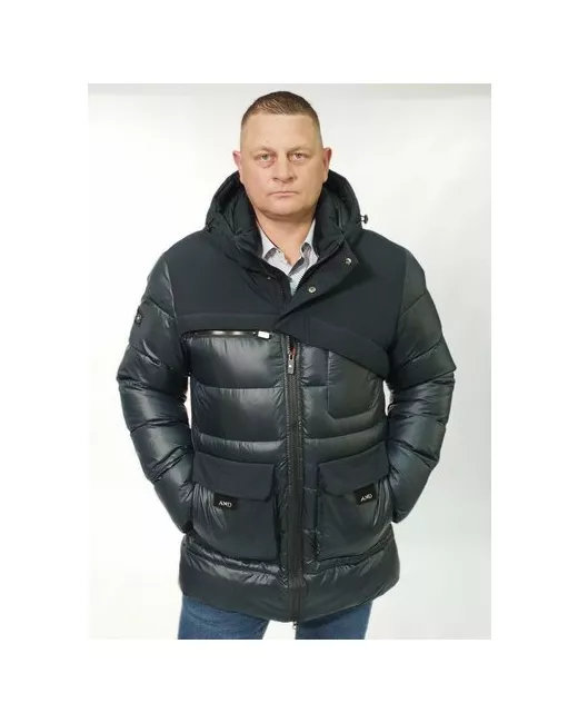 King'S Wind куртка зимняя силуэт прямой манжеты капюшон карманы ветрозащитная подкладка утепленная герметичные швы ультралегкая быстросохнущая воздухопроницаемая водонепроницаемая внутренний карман съемный размер 52