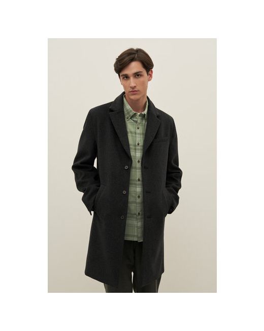 Finn Flare Пальто демисезонное силуэт прямой удлиненное карманы без капюшона размер