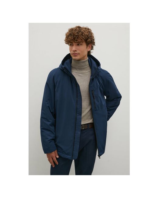 Finn Flare куртка демисезонная силуэт прямой карманы водонепроницаемая капюшон манжеты размер