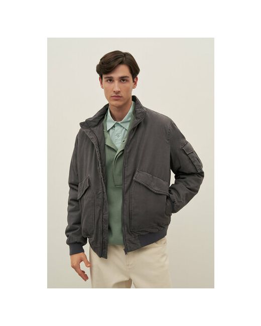 Finn Flare куртка демисезонная силуэт прямой утепленная манжеты ветрозащитная карманы водонепроницаемая размер