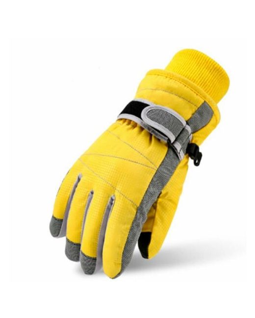Lambushka Теплые зимние перчатки DIXON желтые размер L
