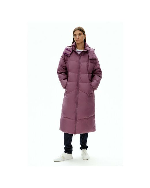 Finn Flare Пальто средней длины силуэт свободный карманы стеганая размер
