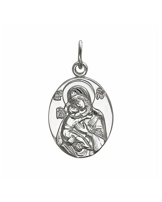 Эстет Подвеска-иконка Богородица Владимирская из серебра 01П050491