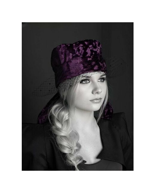 Valiosa Шапка шапка-косынка с вуалью демисезон/зима подкладка утепленная размер 54/58