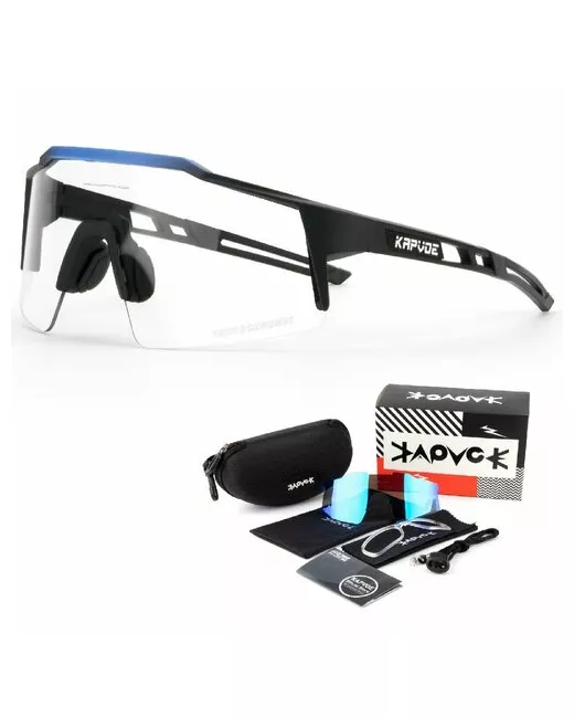 Kapvoe Солнцезащитные очки спортивные поляризационные фотохромные черный