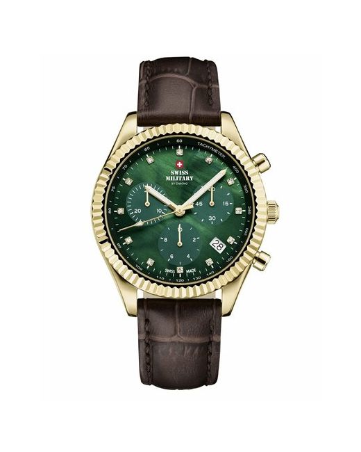 Swiss Military by Chrono Наручные часы швейцарские часы-хронограф SM30207.08 с гарантией зеленый