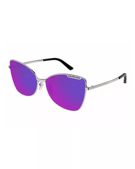 Balenciaga Солнцезащитные очки бабочка оправа зеркальные для серый