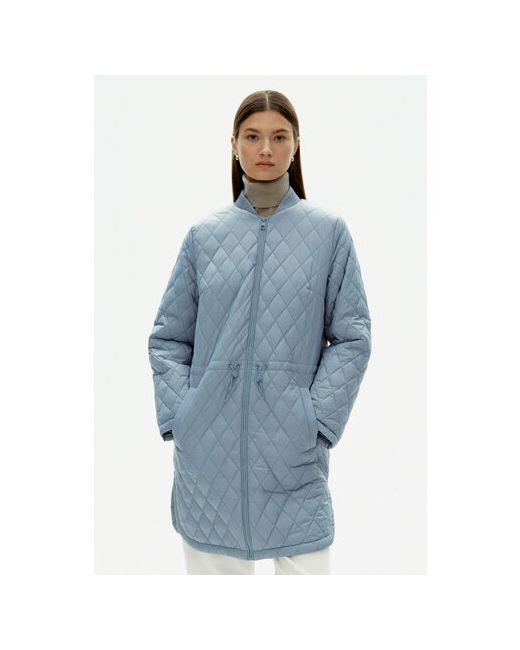 Finn Flare куртка демисезонная средней длины силуэт прямой водонепроницаемая карманы утепленная стеганая размер