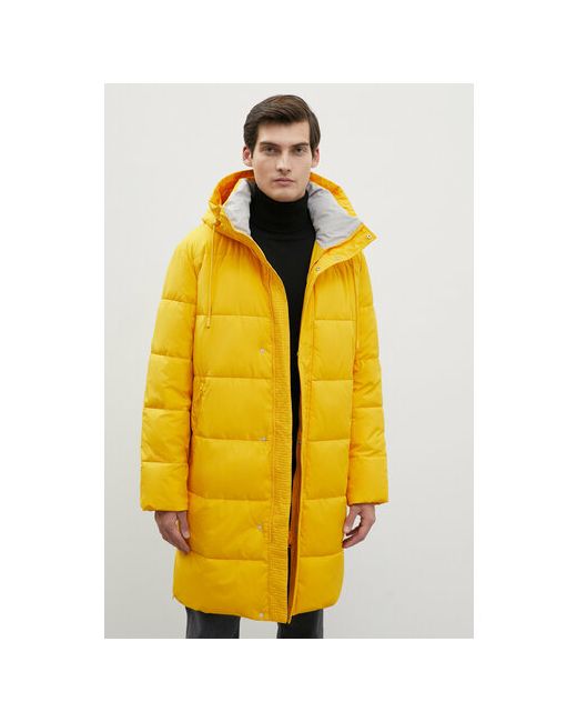 Finn Flare Пальто демисезонное силуэт прямой карманы капюшон утепленное размер